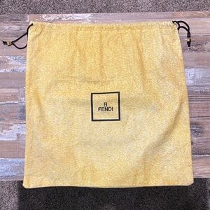 Fendi Yellow Dust Bag - 15”x15”